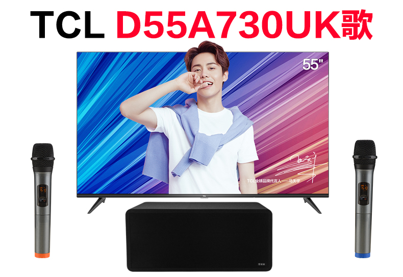 TCL D55A730U智能电视怎么接家用无线话筒K歌唱歌（S10）